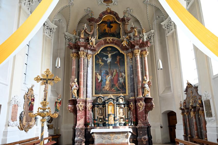 Christian Jorhan der Ältere (1750–1802), Altarfiguren, Niederalteich, Benediktinerkloster, ehem. Klosterkirche, heute Pfarrkirche St. Mauritius, jetzt Hengersberg, Pfarrkirche St. Michael (Rohrbergkirche), Undatiert, Bild 2/6