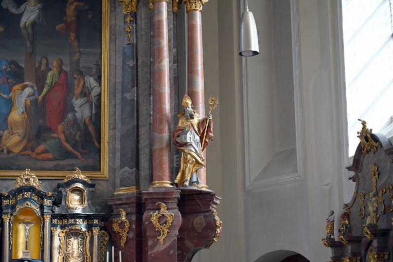 Christian Jorhan der Ältere (1750–1802), Altarfiguren, Niederalteich, Benediktinerkloster, ehem. Klosterkirche, heute Pfarrkirche St. Mauritius, jetzt Hengersberg, Pfarrkirche St. Michael (Rohrbergkirche), Undatiert, Bild 4/6