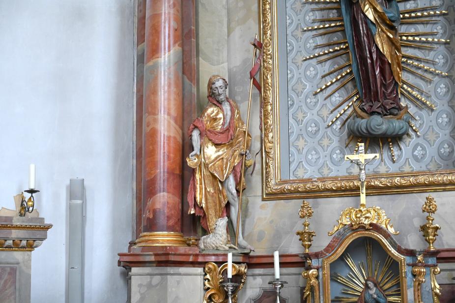 Christian Jorhan der Ältere (1750–1802), Altarfiguren, Niederalteich, Benediktinerkloster, ehem. Klosterkirche, heute Pfarrkirche St. Mauritius, jetzt Hengersberg, Pfarrkirche St. Michael (Rohrbergkirche), Undatiert, Bild 5/6