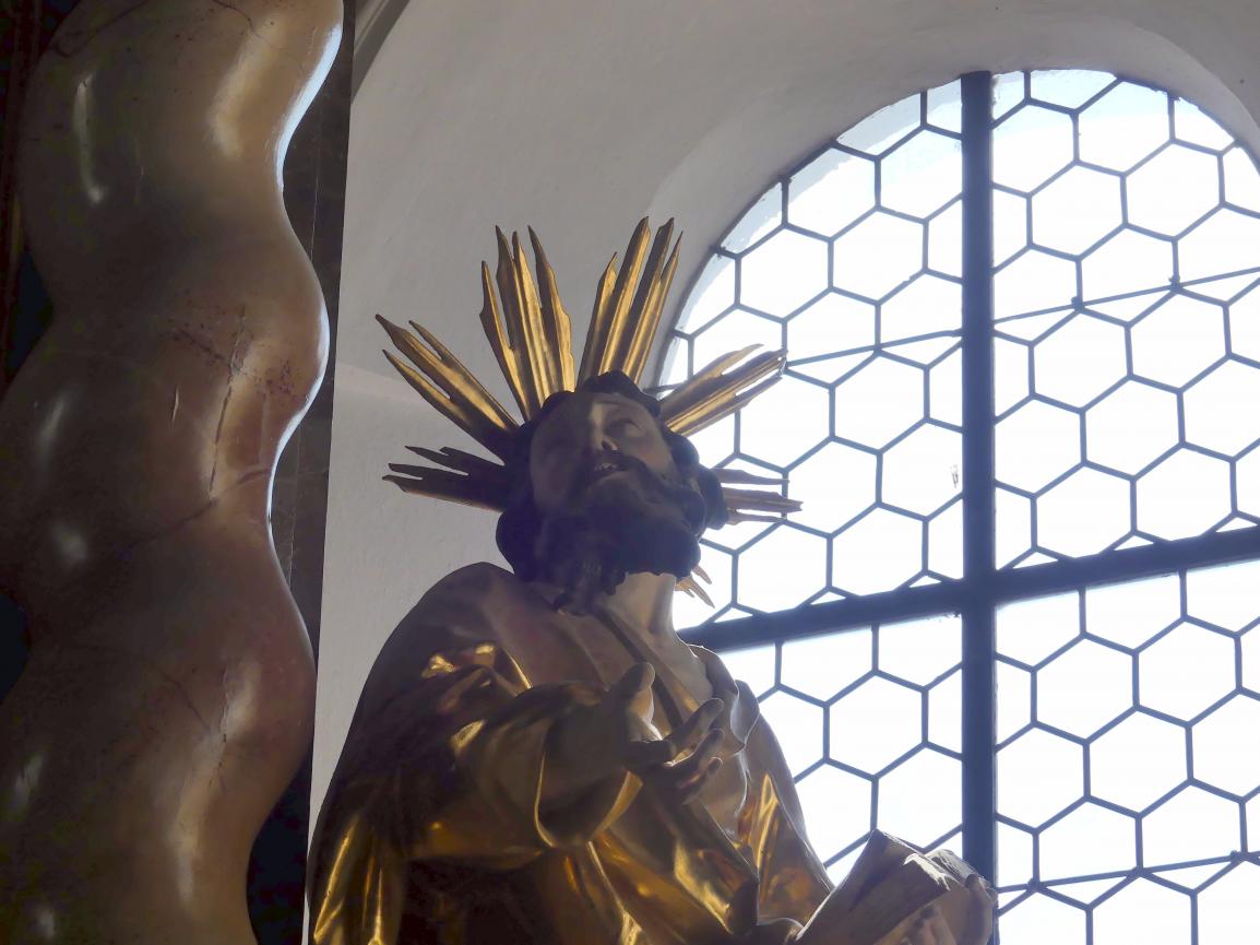 Christian Jorhan der Ältere (1750–1802), Vier Evangelisten im Hochaltar, Reisbach, Pfarrkirche St. Michael, jetzt Gosseltshausen (Wolnzach), Pfarrkirche Mariä Heimsuchung, Undatiert, Bild 6/12