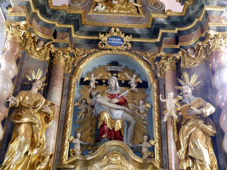 Christian Jorhan der Ältere (1750–1802), Vier Evangelisten im Hochaltar, Reisbach, Pfarrkirche St. Michael, jetzt Gosseltshausen (Wolnzach), Pfarrkirche Mariä Heimsuchung, Undatiert, Bild 10/12