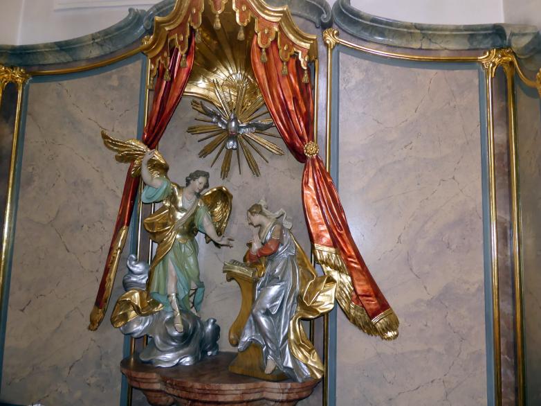 Christian Jorhan der Ältere (1750–1802), Verkündigungsgruppe, Wolnzach, Pfarrkirche St. Laurentius, Undatiert, Bild 2/4