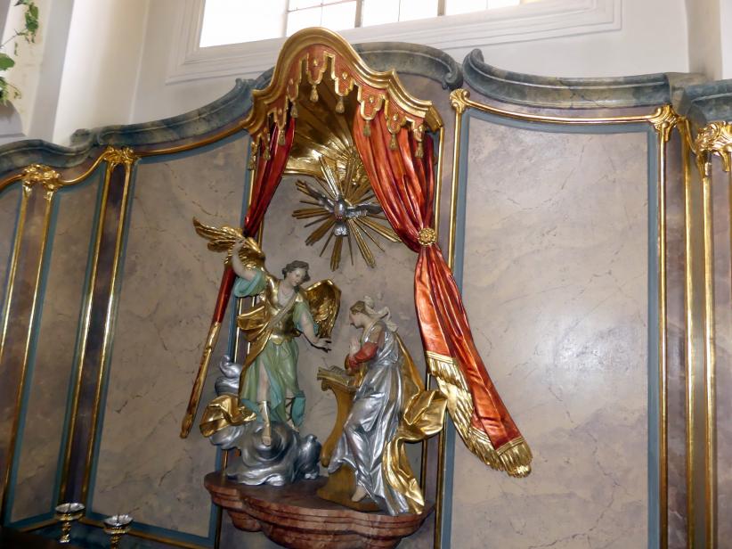 Christian Jorhan der Ältere (1750–1802), Verkündigungsgruppe, Wolnzach, Pfarrkirche St. Laurentius, Undatiert, Bild 3/4