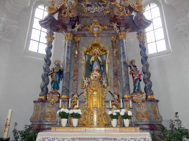 Simon Sorg (1740–1792), Hochaltar, Kirchberg (Regenstauf), Pfarrkirche Mariä Himmelfahrt, 1760, Bild 3/6