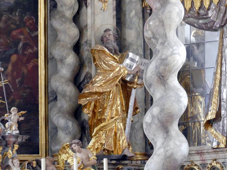 Simon Sorg (1740–1792), Hochaltar, Arrach (Falkenstein), Pfarrkirche St. Valentin, 1761, Bild 4/9