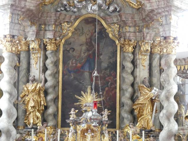 Simon Sorg (1740–1792), Hochaltar, Arrach (Falkenstein), Pfarrkirche St. Valentin, 1761, Bild 6/9