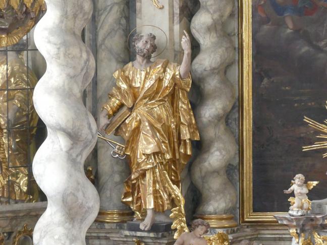 Simon Sorg (1740–1792), Hochaltar, Arrach (Falkenstein), Pfarrkirche St. Valentin, 1761, Bild 7/9