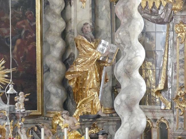 Simon Sorg (1740–1792), Hochaltar, Arrach (Falkenstein), Pfarrkirche St. Valentin, 1761, Bild 8/9