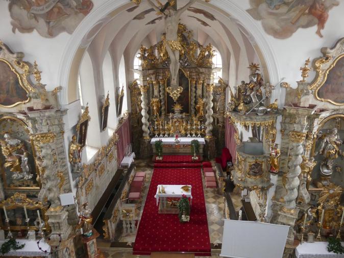 Simon Sorg (1740–1792), Hochaltar, Arrach (Falkenstein), Pfarrkirche St. Valentin, 1761, Bild 9/9