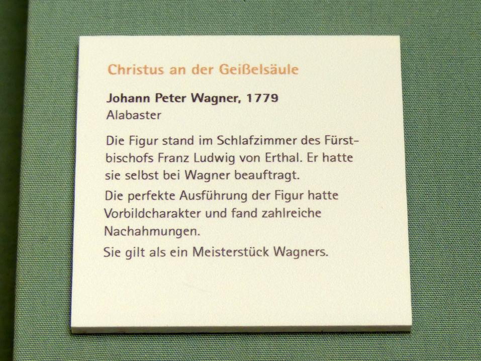 Johann Peter Wagner (1755–1797), Christus an der Geißelsäule, Würzburg, ehem. fürstbischöfliche Residenz, jetzt Würzburg, Museum für Franken (ehem. Mainfränkisches Museum), Bozzetti-Sammlung, 1779, Bild 2/2