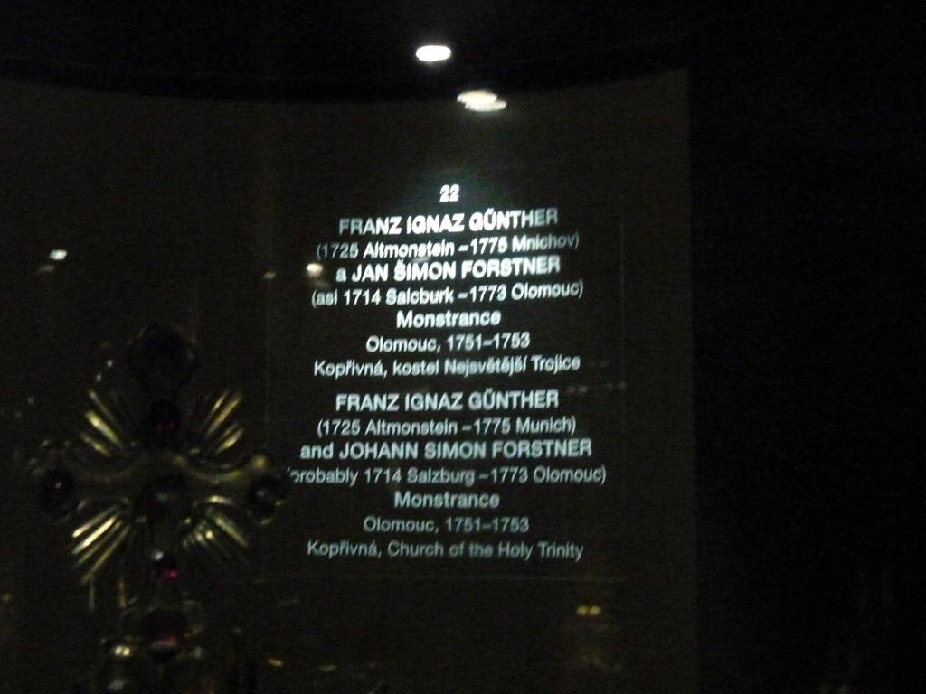 Ignaz Günther (1751–1775), Monstranz, Geppersdorf (Kopřivná), Pfarrkirche Hl. Dreifaltigkeit, jetzt Olmütz, Erzdiözesanmuseum, 1751–1753, Bild 2/2