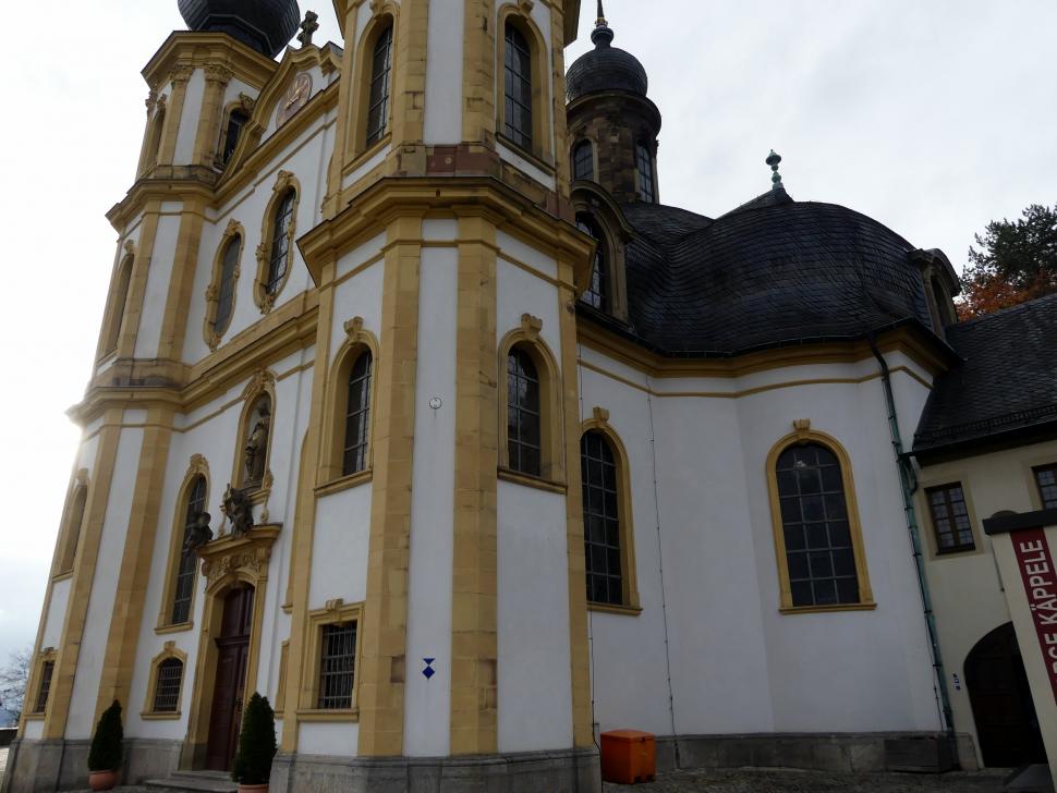 Balthasar Neumann (1715–1753), Bau der Wallfahrtskirche Mariä Heimsuchung auf dem Nikolausberg ("Käppele"), Würzburg, Käppele Wallfahrtskirche Mariä Heimsuchung auf dem Nikolausberg, 1748–1749, Bild 5/6