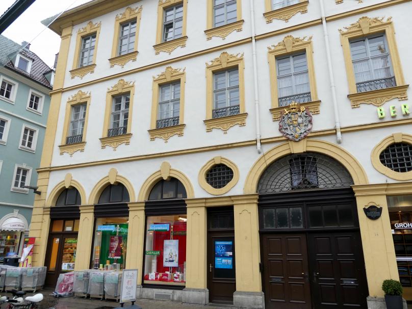 Balthasar Neumann (1715–1753), Bau eines Wohn- und Geschäftshauses, heute Marktplatz 14-16 in Würzburg, Würzburg, Wohn- und Geschäftshaus, Marktplatz 14-16, 1739–1741, Bild 2/7