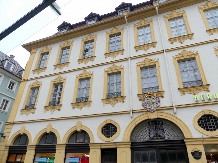 Balthasar Neumann (1715–1753), Bau eines Wohn- und Geschäftshauses, heute Marktplatz 14-16 in Würzburg, Würzburg, Wohn- und Geschäftshaus, Marktplatz 14-16, 1739–1741, Bild 5/7