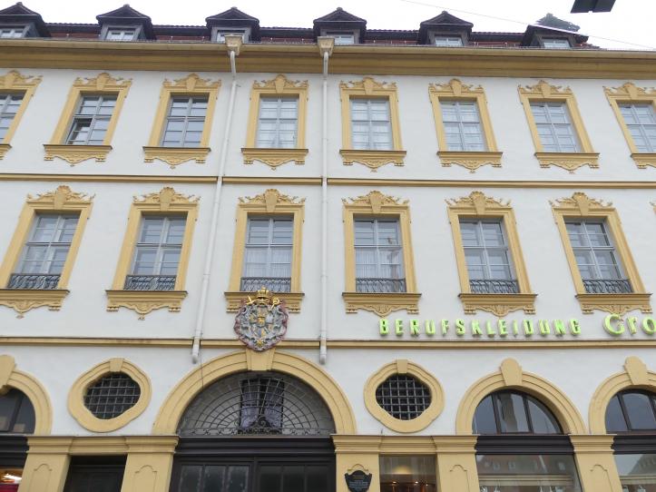 Balthasar Neumann (1715–1753), Bau eines Wohn- und Geschäftshauses, heute Marktplatz 14-16 in Würzburg, Würzburg, Wohn- und Geschäftshaus, Marktplatz 14-16, 1739–1741, Bild 6/7