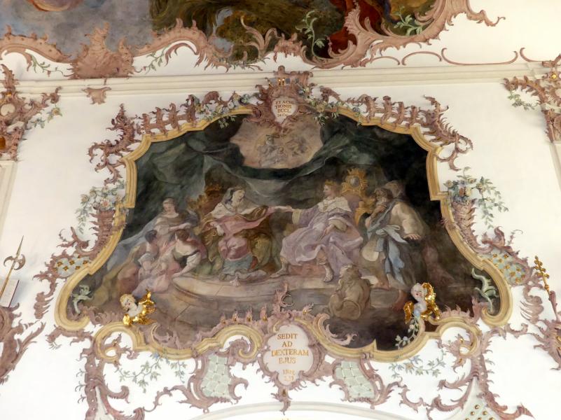 Gottfried Bernhard Göz (1736–1769), Fresken in der Stiftspfarrkirche St. Kassian in Regensburg ( alle von Göz außer das große Deckenfresko im Mittelschiff von Otto Gebhard), Regensburg, Stiftspfarrkirche St. Kassian, 1754–1758, Bild 6/6