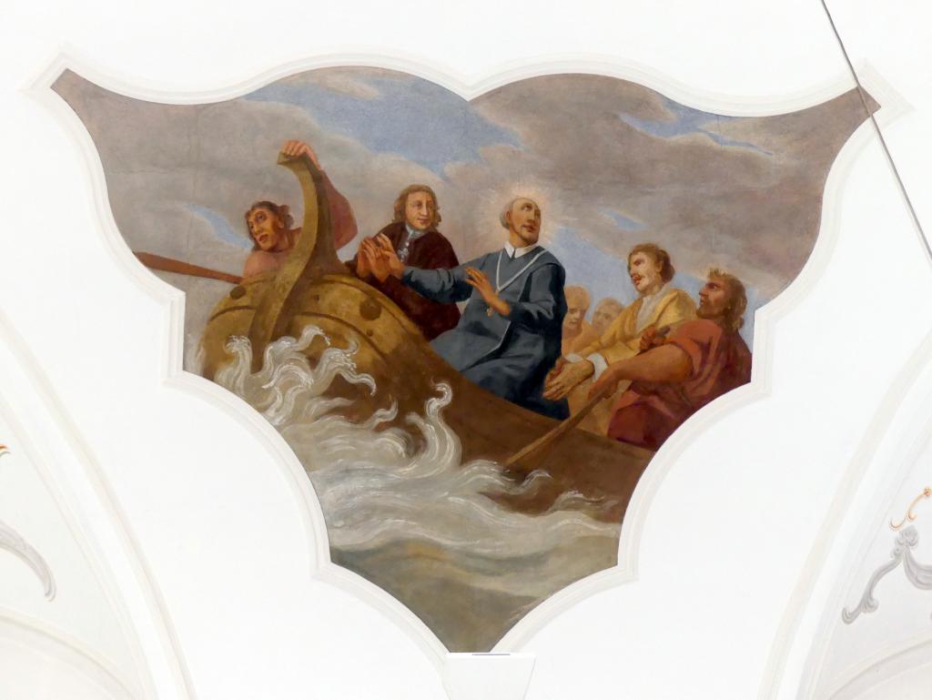 Otto Gebhard (1726–1772), Sechs Fresken in der Stichkappenzone, Hainsacker, Pfarrkirche St. Ägidius, 1738–1742, Bild 2/6