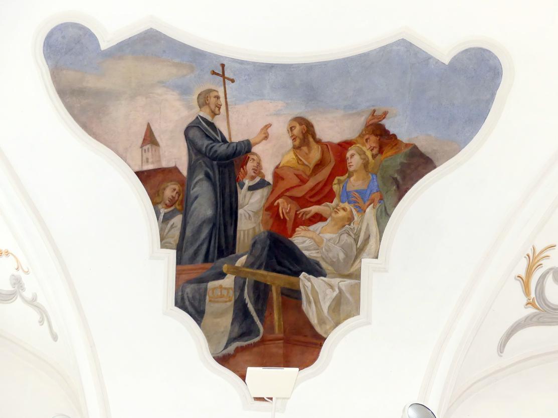 Johann Gebhard (1704–1751), Sechs Fresken in der Stichkappenzone, Hainsacker, Pfarrkirche St. Ägidius, 1738–1742, Bild 3/6