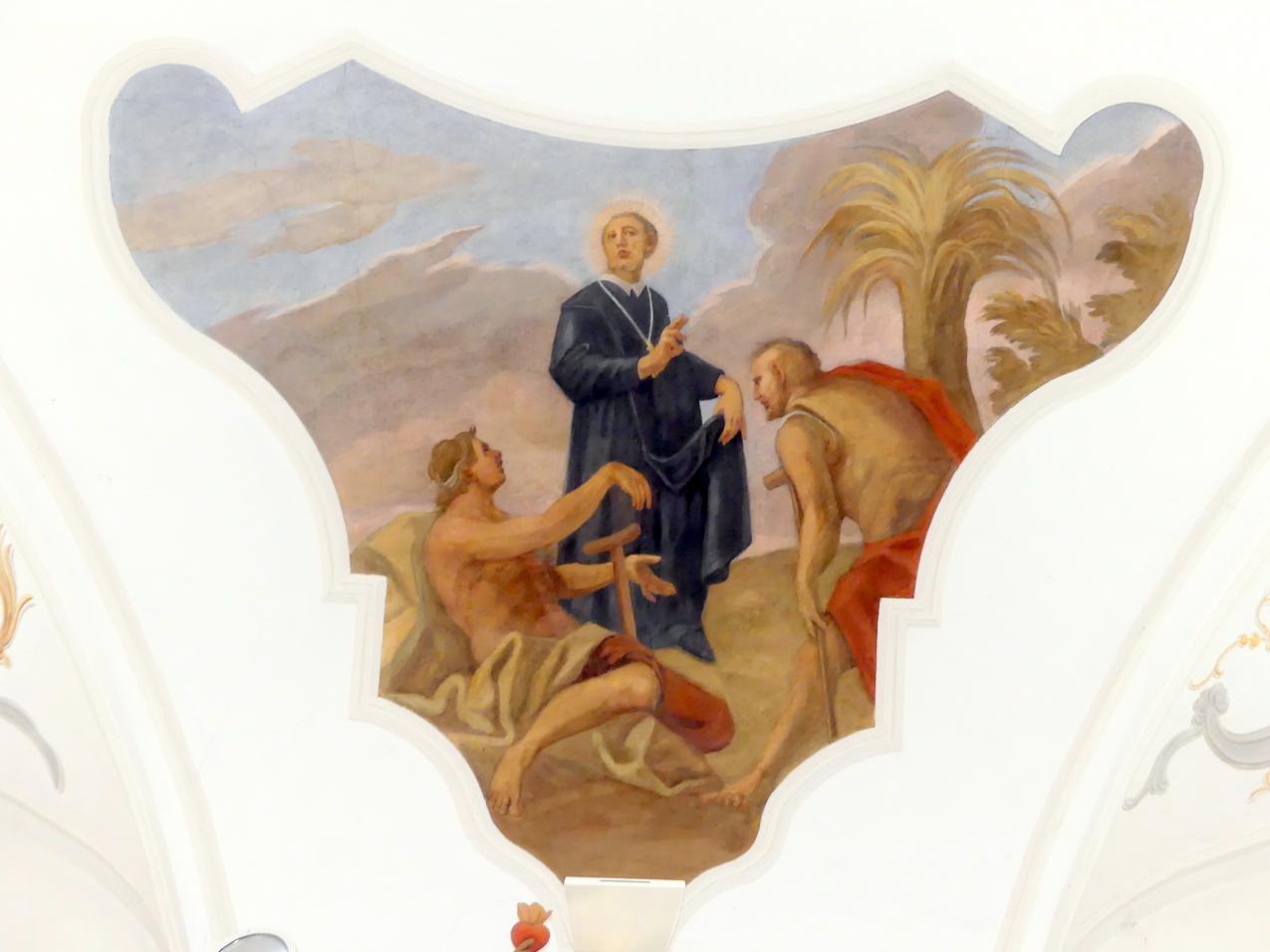 Johann Gebhard (1704–1751), Sechs Fresken in der Stichkappenzone, Hainsacker, Pfarrkirche St. Ägidius, 1738–1742, Bild 4/6