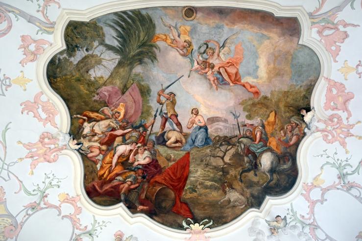 Otto Gebhard (1726–1772), Chorfresko "Das Martyrium des Hl. Jakobus", Laaber, Pfarrkirche St. Jakobus d. Ä., 1748