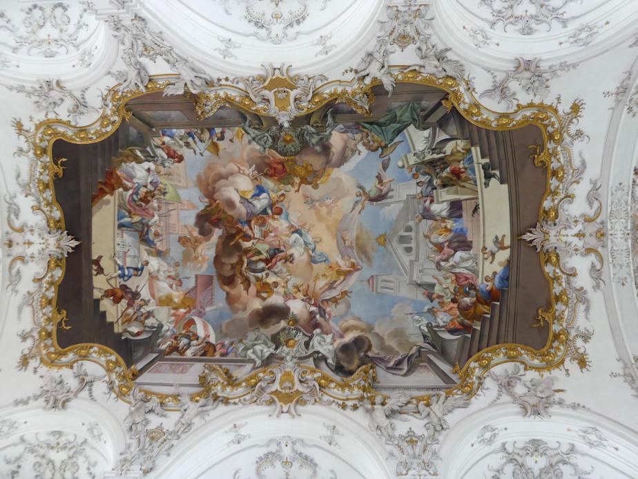 Johann Georg Bergmüller (1709–1762), Freskierung des Marienmünsters Dießen, Dießen am Ammersee, ehem. Augustinerchorherren-Stiftskirche, heute Pfarrkirche Marienmünster Mariä Himmelfahrt, 1736, Bild 2/4