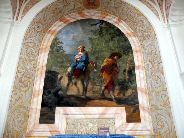 Michael Willmann (1650–1705), Flucht nach Ägypten, Grüssau, St.-Josephs-Kirche, 1693–1695, Bild 2/2