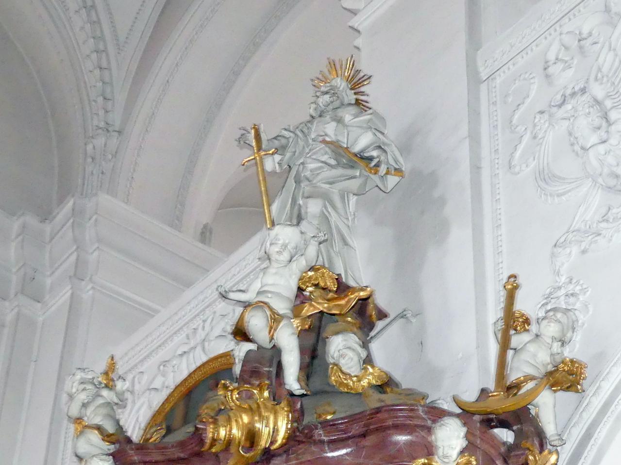 Johann Michael Fischer (Bildhauer) (1744–1792), Kanzel, Neuburg an der Donau, Pfarrkirche St. Peter, 1758–1762, Bild 4/7