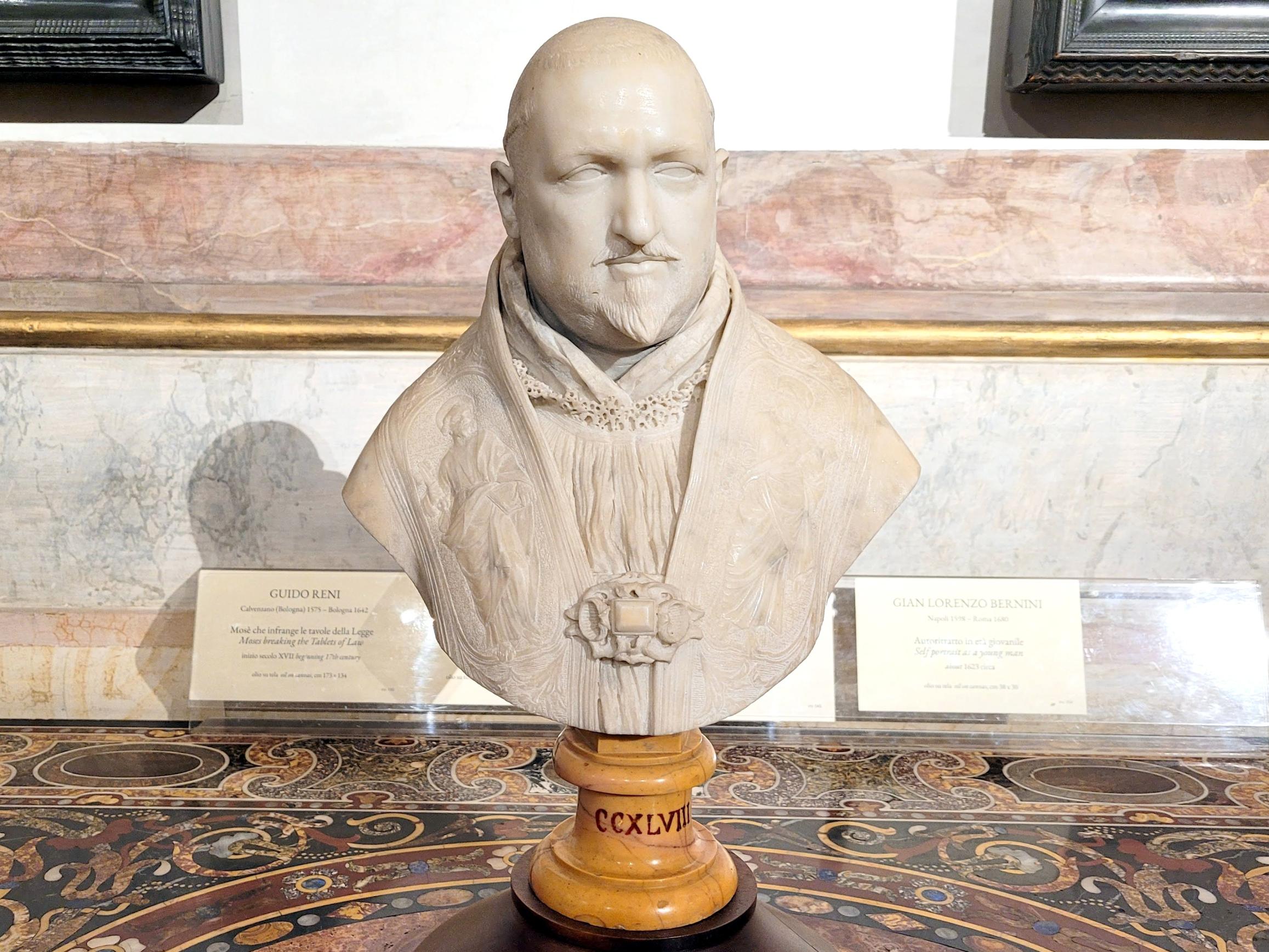 Gian Lorenzo Bernini (1614–1679), Büste Pauls V. Borghese, Rom, Villa Borghese, Galleria Borghese, 1617–1619, Bild 2/3