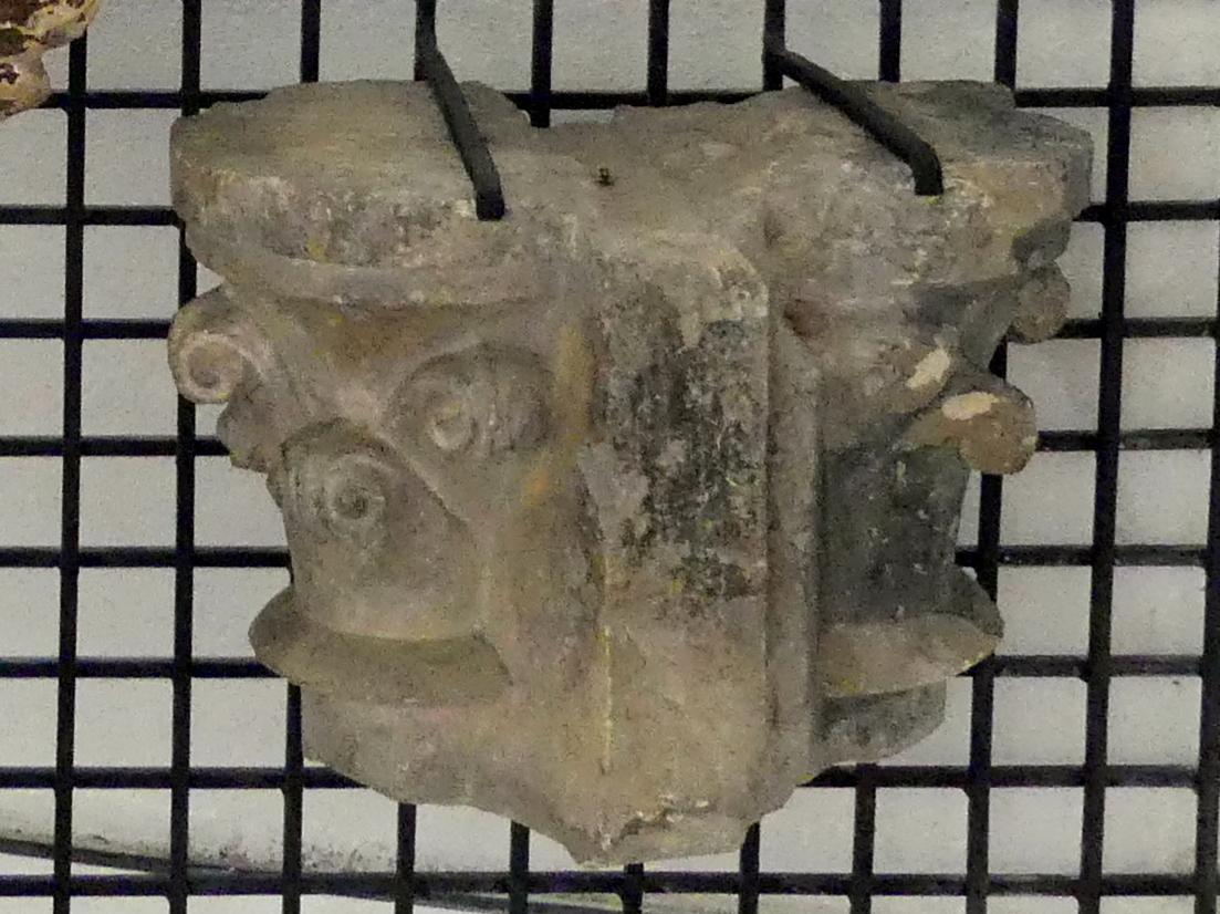 Sammlung von Teilen von Fensterkapitellen, Prag-Altstadt, ehem. Agneskloster, St.-Salvator-Kirche, jetzt Prag-Holešovice, Lapidarium, Saal 1, um 1265, Bild 3/4