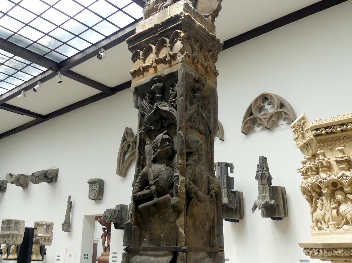 Matthias Rejsek (1491–1506), Bruncvík Säule, Symbol der Zollrechte der Altstadt von Prag, Prag, Karlsbrücke, jetzt Prag-Holešovice, Lapidarium, Saal 2, Beginn 16. Jhd., Bild 4/7