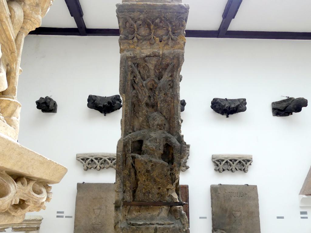 Matthias Rejsek (1491–1506), Bruncvík Säule, Symbol der Zollrechte der Altstadt von Prag, Prag, Karlsbrücke, jetzt Prag-Holešovice, Lapidarium, Saal 2, Beginn 16. Jhd., Bild 7/7
