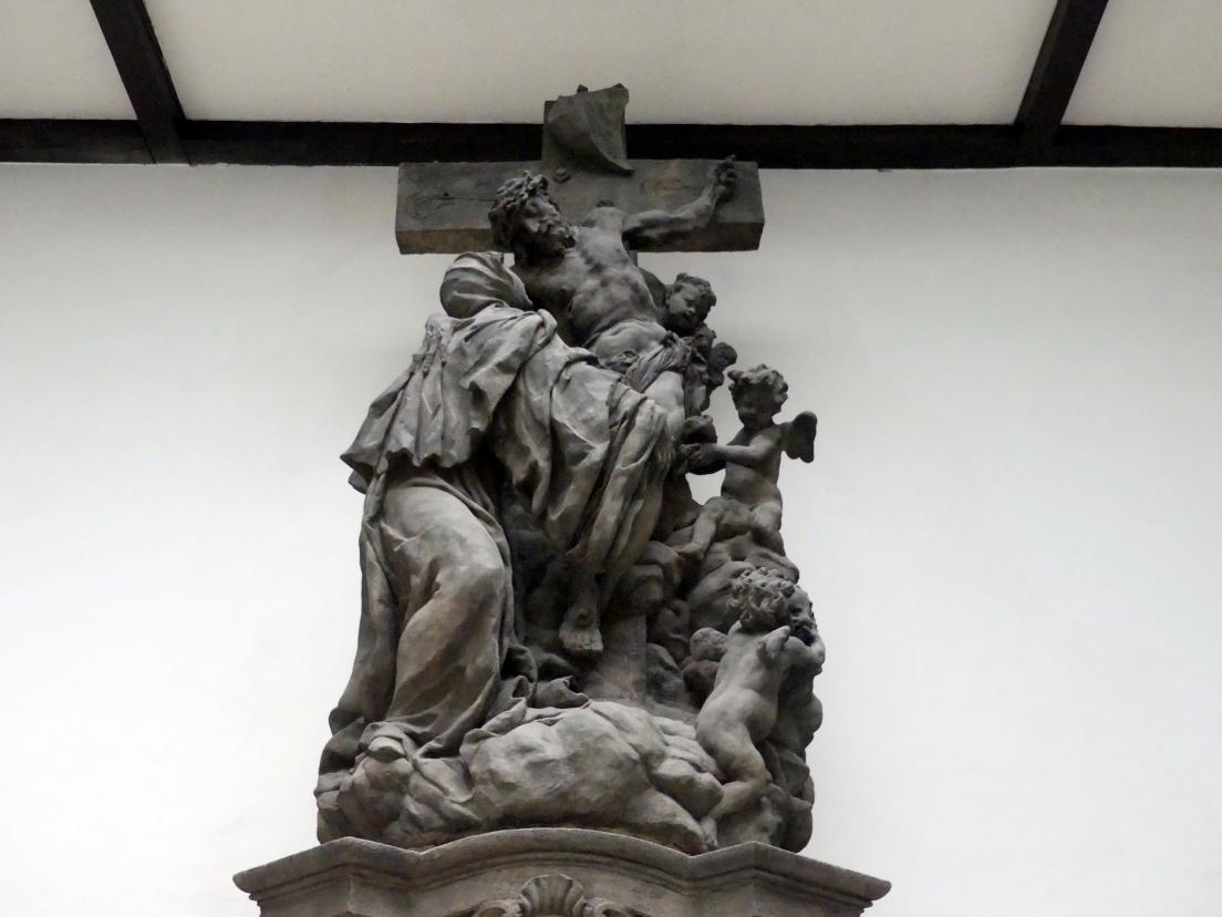Matthias Bernhard Braun (1710–1725), Vision der Hl. Luitgard, Prag, Karlsbrücke, jetzt Prag-Holešovice, Lapidarium, Saal 4, 1710, Bild 3/4