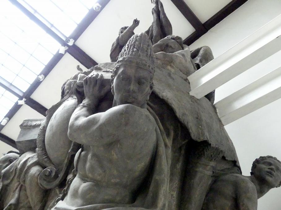 Ferdinand Maximilian Brokoff (1707–1731), Figurengruppe mit dem Hl. Franz Xaver, Prag, Karlsbrücke, jetzt Prag-Holešovice, Lapidarium, Saal 4, 1711, Bild 8/8