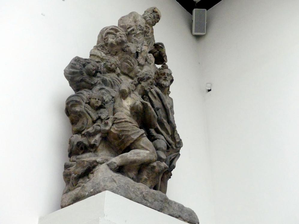 Johann Brokoff (1682–1715), Statuengruppe der Taufe Christi, Prag, Karlsbrücke, jetzt Prag-Holešovice, Lapidarium, Saal 4, 1706, Bild 5/5