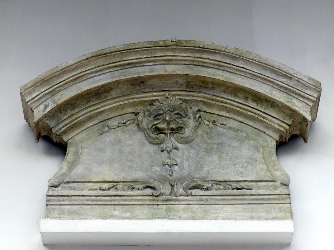 Kilian Ignaz Dientzenhofer (1718–1752), Architektonische Elemente, Prag-Smíchov, ehem. Jesuitengarten, unter Maria Theresa Botanischer Garten, heute 'Dientzenhofer-Garten', jetzt Prag-Holešovice, Lapidarium, Saal 6, 1735, Bild 4/10