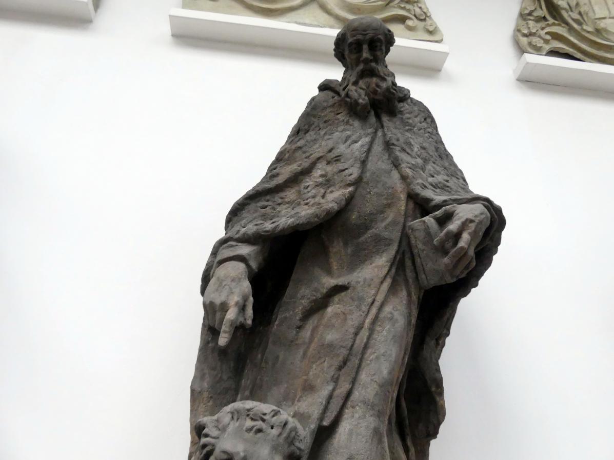 Hl. Elischa, Prag-Altstadt, ehem. Karmeliterkloster, St.-Gallus-Kirche, jetzt Prag-Holešovice, Lapidarium, Saal 6, 1727, Bild 2/2