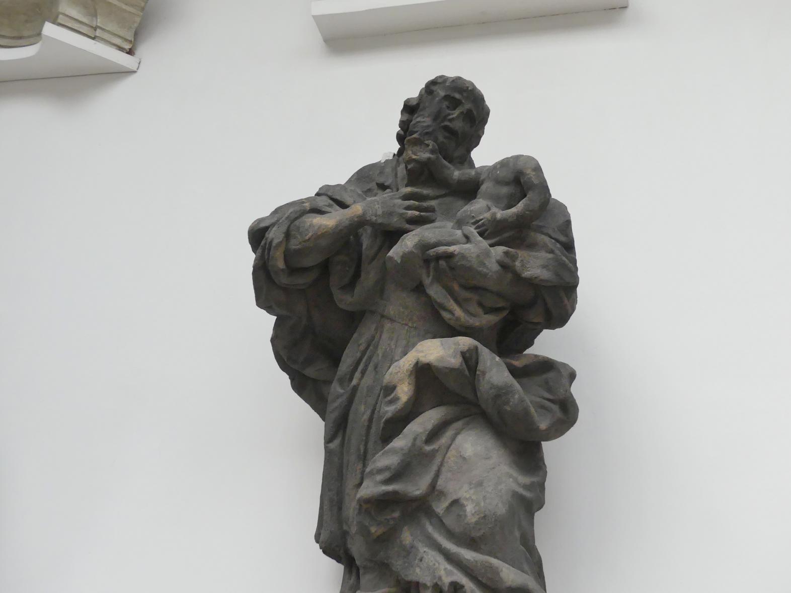 Hl. Josef, Prag-Altstadt, ehem. Karmeliterkloster, St.-Gallus-Kirche, jetzt Prag-Holešovice, Lapidarium, Saal 6, 1727, Bild 2/2