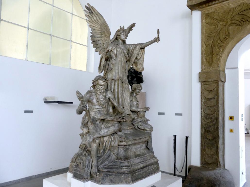 Bohuslav Schnirch (1887–1889), Allegorie der Liebe zur Wahrheit, Prag-Holešovice, Lapidarium, Saal 7, 1889, Bild 3/3