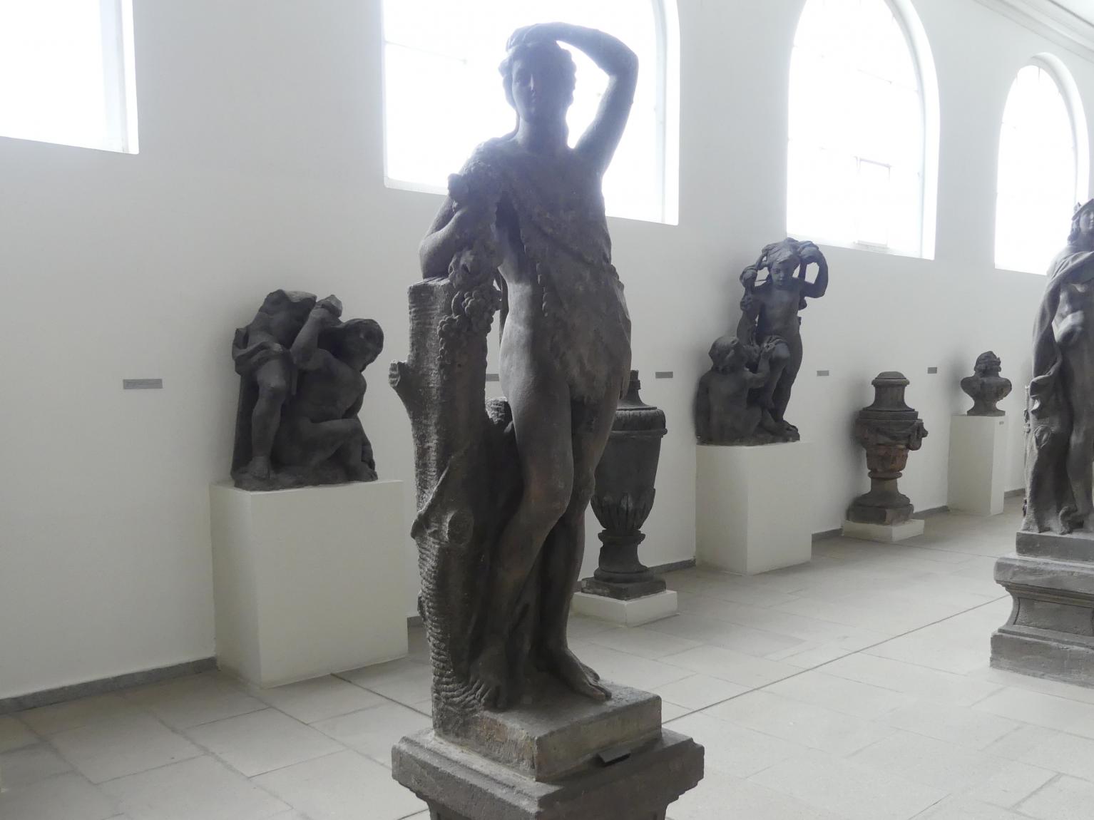 Bacchus, Prag-Neustadt, Villa Amerika Nr. 462, heute Antonín-Dvořák-Museum, jetzt Prag-Holešovice, Lapidarium, Saal 7, 2. Hälfte 18. Jhd., Bild 3/3