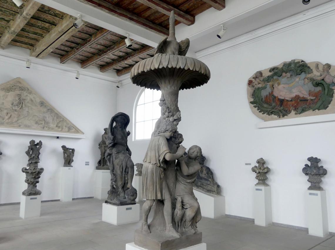 Franz Xaver Lederer (1797), Mittelteil des Wimmer-Brunnens, Prag, ehemals Neue Allee (V nových alejích), heute Národní třída, jetzt Prag-Holešovice, Lapidarium, Saal 7, 1797, Bild 2/4