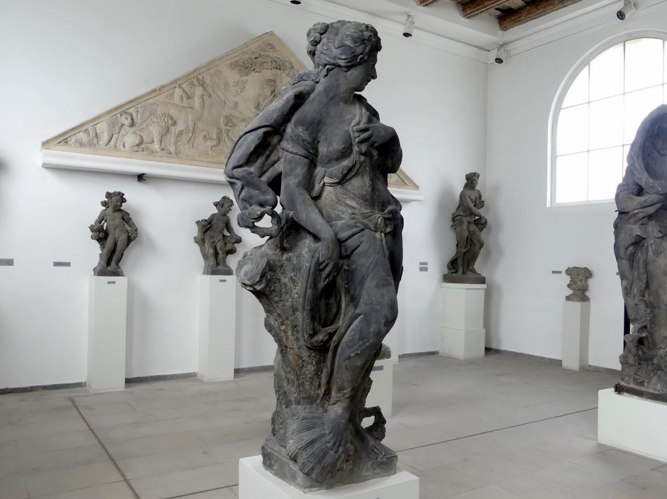 Ignaz Franz Platzer (1752–1765), Venus, Prag-Altstadt, Altstädter Ring, Palais Goltz-Kinsky, jetzt Prag-Holešovice, Lapidarium, Saal 7, um 1765, Bild 2/4