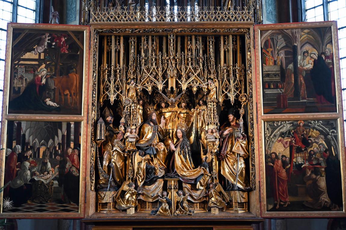 Michael Pacher (1461–1497), Altar von St. Wolfgang, St. Wolfgang im Salzkammergut, Pfarr- und Wallfahrtskirche St. Wolfgang, 1475–1481, Bild 3/6