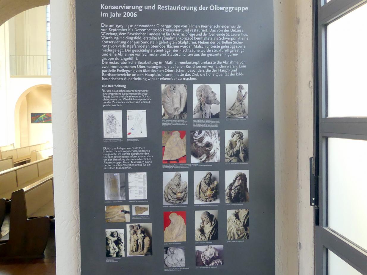 Tilman Riemenschneider (1487–1523), Ölberggruppe, Heidingsfeld (Würzburg), Pfarrkirche St. Laurentius, um 1510, Bild 3/14