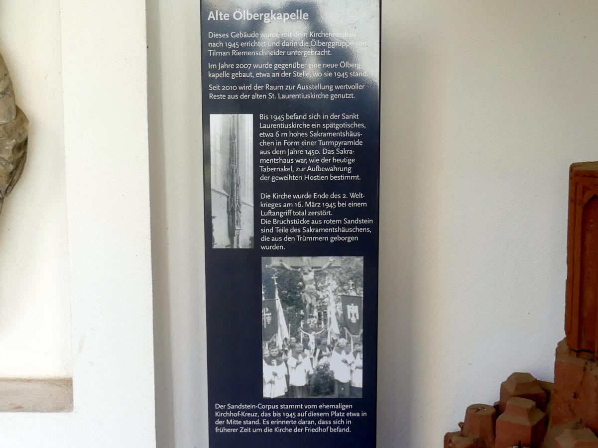 Tilman Riemenschneider (1487–1523), Ölberggruppe, Heidingsfeld (Würzburg), Pfarrkirche St. Laurentius, um 1510, Bild 13/14