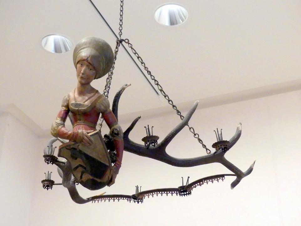 Tilman Riemenschneider (1487–1523), Lüsterweibchen, Ochsenfurt, Rathaus, jetzt Würzburg, Museum für Franken (ehem. Mainfränkisches Museum), Riemenschneider-Saal, um 1515, Bild 2/4