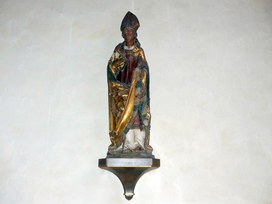 Tilman Riemenschneider (1487–1523), Heiliger Nikolaus, Ochsenfurt, Stadtpfarrkiche St. Andreas, um 1500, Bild 2/11