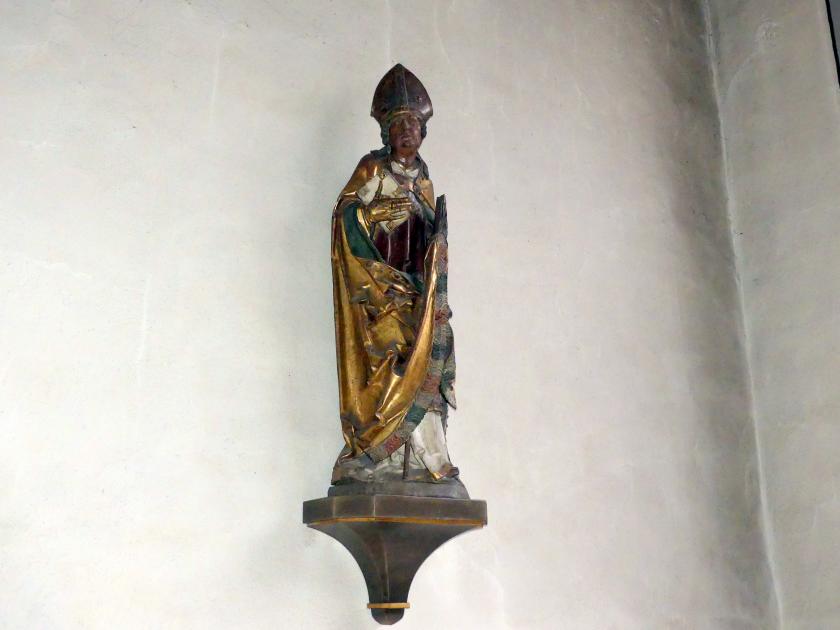 Tilman Riemenschneider (1487–1523), Heiliger Nikolaus, Ochsenfurt, Stadtpfarrkiche St. Andreas, um 1500, Bild 3/11