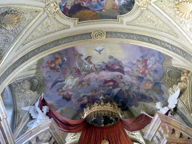 Andrea Pozzo (1671–1709), Freskierung, Wien, Jesuitenkirche Mariä Himmelfahrt, St. Ignatius und St. Franz Xaver (Universitätskirche ), 1703–1709, Bild 5/10