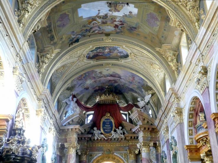 Andrea Pozzo (1671–1709), Freskierung, Wien, Jesuitenkirche Mariä Himmelfahrt, St. Ignatius und St. Franz Xaver (Universitätskirche ), 1703–1709, Bild 10/10