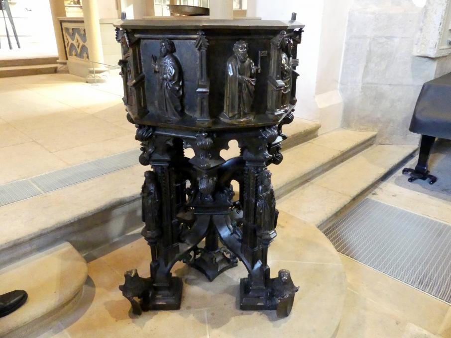 Hermann Vischer der Ältere (1457–1486), Taufbecken, Lutherstadt Wittenberg, Stadt- und Pfarrkirche St. Marien, 1457, Bild 6/30